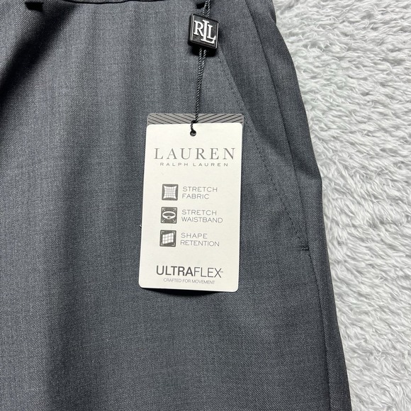 Lauren Ralph Lauren Pants Mens 38x34 Charcoal Gray Classic Fit UltraFlex - Picture 10 of 15